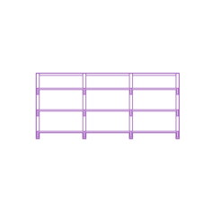 Fixtures Shelves Shelving Ikea Algot Wall Upright System 75 Inch Short Line Art Svg Vector, Free Vectors File